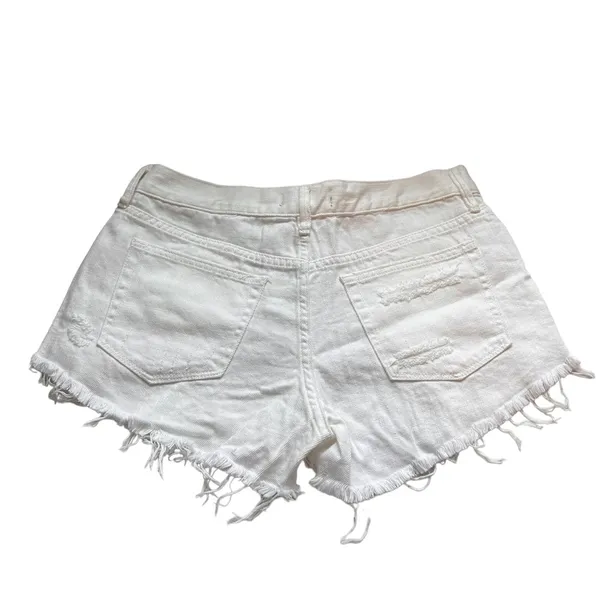 We The Free NWT Free People Loving Good Vibrations In The Spring White Shorts - Image 3