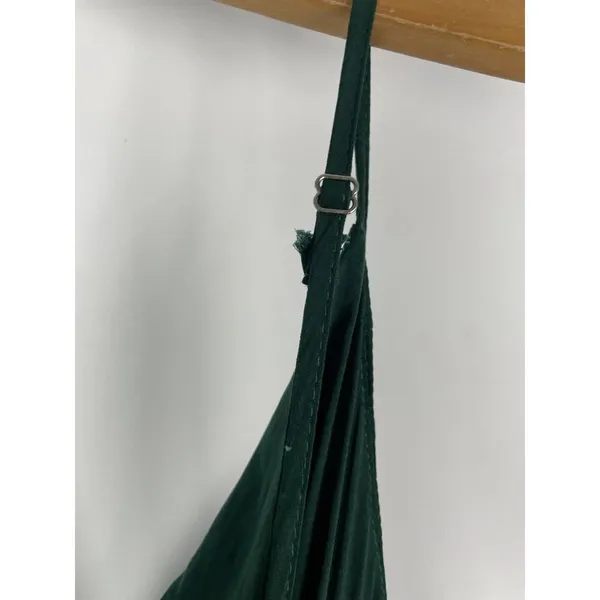 Selfie Leslie Forest Green Ava Cowl Neck Satin Drawstring Midi Dress Size XS‎ - Image 12