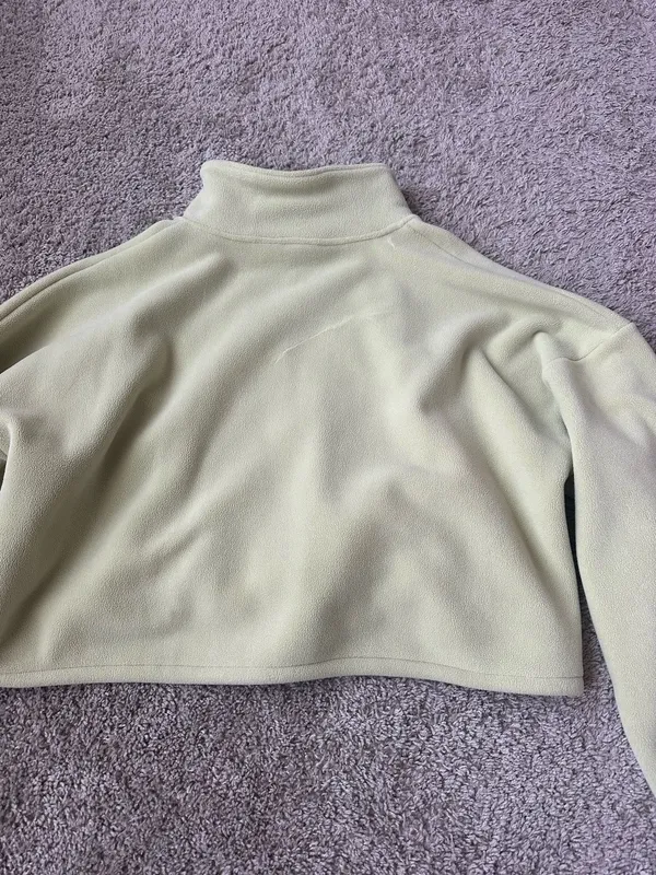 Light green zip up jacket Size M - Image 4