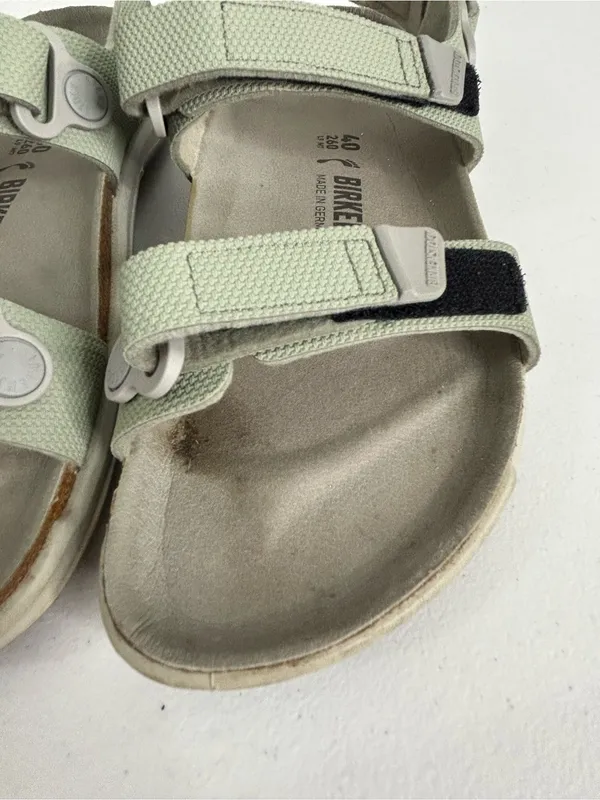 Birkenstock Kalahari Birko-Flor Futura Khaki Sandals Size 40 US 9-9.5 - Image 4