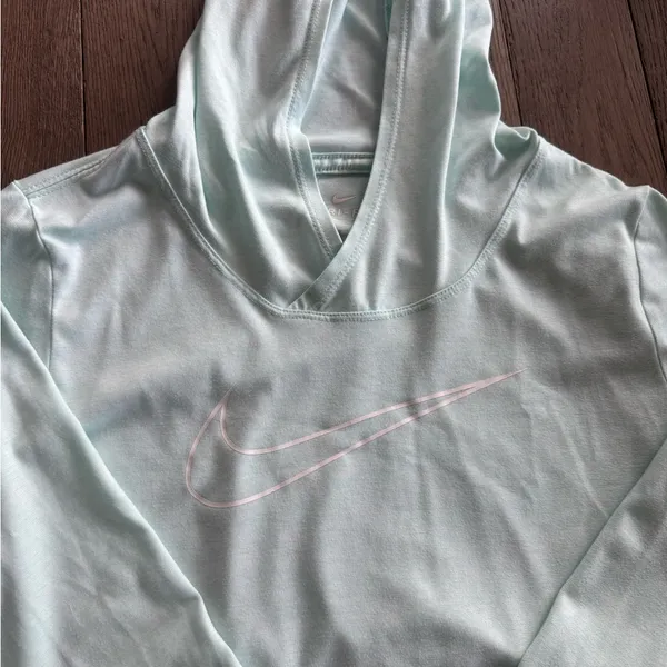 Nike Mint Green Dri-FIT Hoodie - Image 2