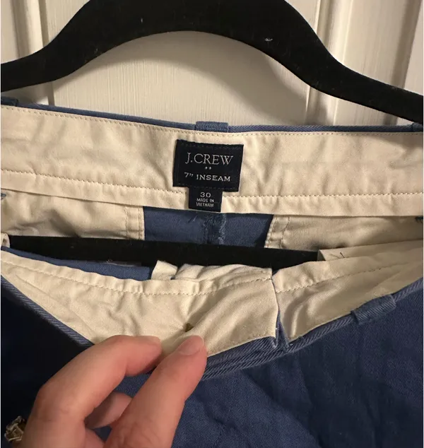 J. Crew Classic Blue Flat Front Shorts - Image 2