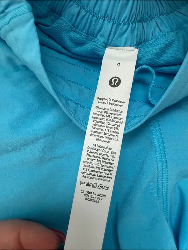 Lululemon Hotty Hot High-Rise Lined Short 2.5" in Ocean Wave Blue - Image 7