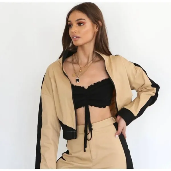 Tiger Mist Harley Crop Jacket Size Small - Image 13