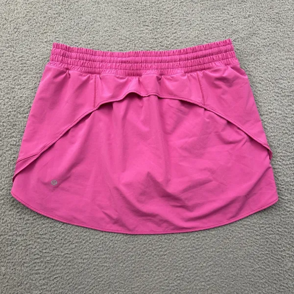 Lululemon Hotty Hot Skirt Skort High Rise Sonic Pink Athletic Tennis Women's 14 - Image 3