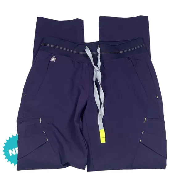 Figs Scrub Pants Women's Size XXS Petite Soeng Purple NEW Pockets Drawstring - Image 2