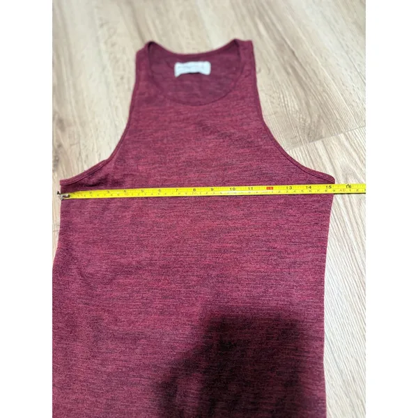 Abercrombie &‎ Fitch Burgundy Heather Knit Cutout Midi Dress Large Sleeveless - Image 5