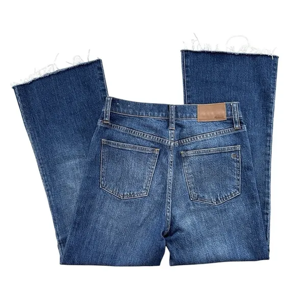 Madewell Flea Market Flares High Rise Button‎ Fly Raw Hem Jeans 25 Boho Summer - Image 4