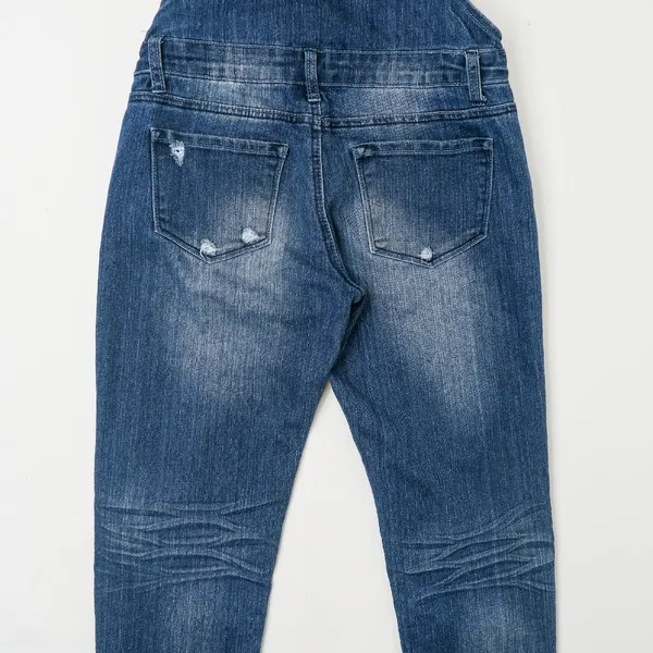 Vintage Y2K Bongo Denim Skinny Overalls - Image 7
