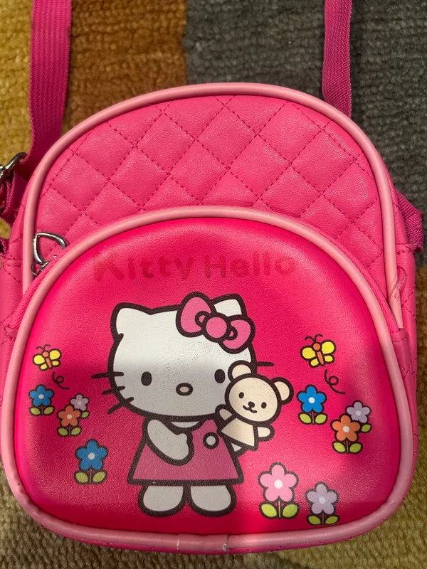 Hello Kitty Sanrio Y2K Vintage Retro Early 2000’s Mini Crossbody Purse Bag Pink - Image 2