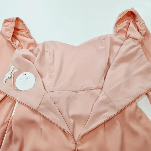 MORE TO COME Khloe Ruffle Sleeve Mini Dress in Blush Medium - Image 9
