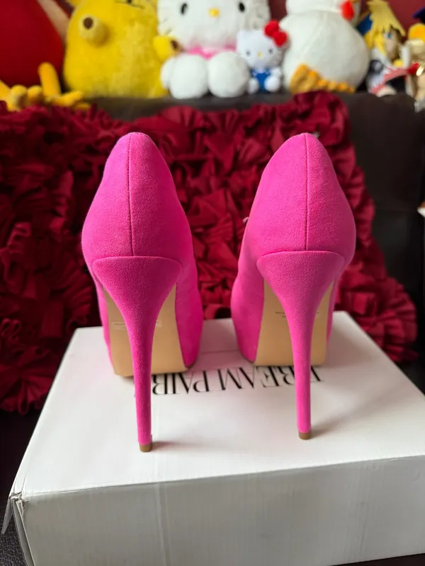 DREAM PAIRS Women's Party Sexy Super Platform Nightclub Shoes size 7 in pink - Image 2