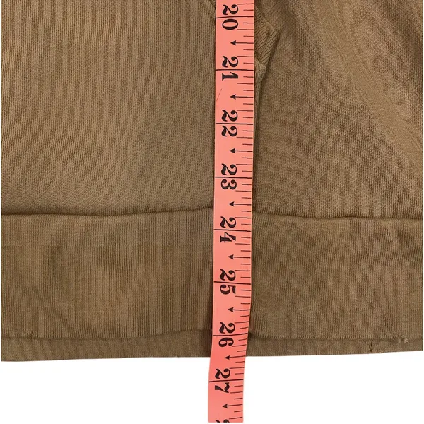 NSF Distressed Terry Hoodie Sz L Brown Oversize Chunky Cozy Boho Trendy Made USA - Image 9