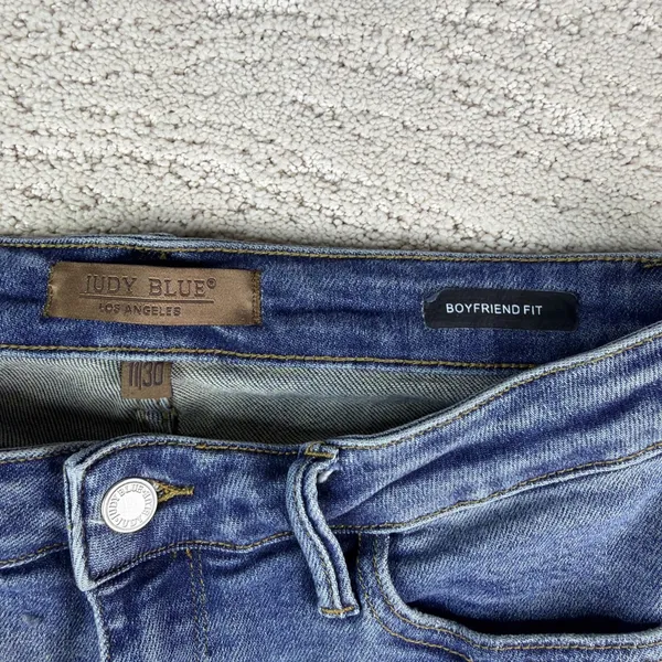 Women's Judy Blue 11/30 Boyfriend Fit High Rise Timmy Control Jeans - Image 5