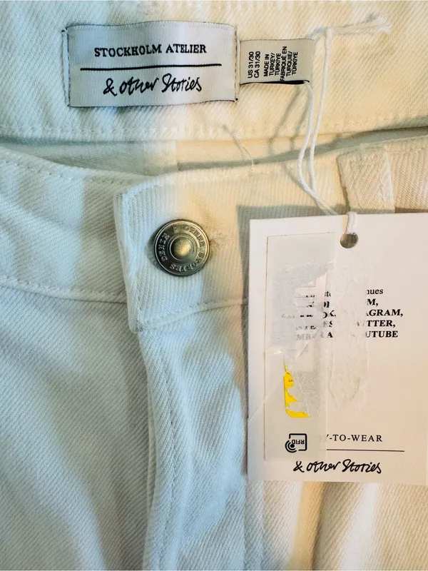 & Other Stories White Straight-Leg Jeans - Image 7