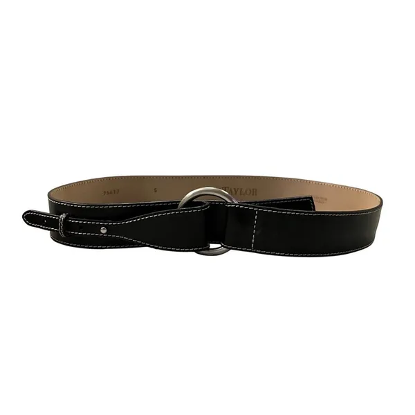 Ann Taylor Belt Womens S Used Black Leather 96417 - Image 5