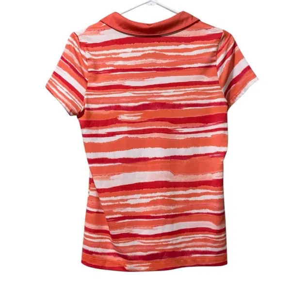 Chicos‎ Zenergy Golf Polo Shirt Women Size 0 Short Sleeve Stretch Buttons Active - Image 2