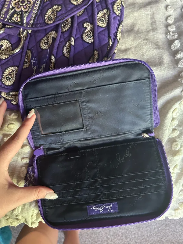 Vera Bradley | simply Violet paisley purse and wallet bundle - Image 11