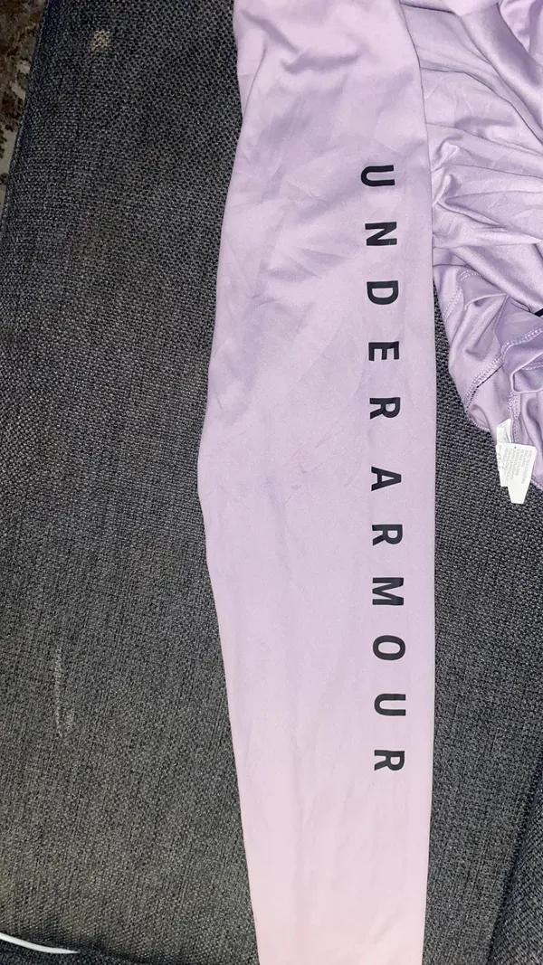 Under Armour Velocity Wordmark Loose Hoodie Lavender UA Tech HeatGear XL - Image 9