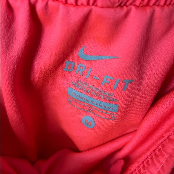 NIKE Dri-Fit Tempo 3” running race Shorts hot pink yellow black‎ women’s medium - Image 3