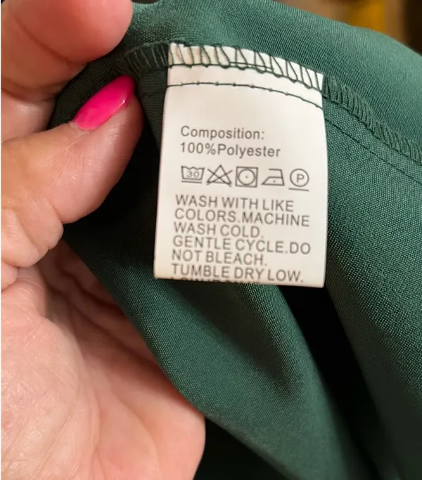 Vintage Green Dress Size M - Image 2