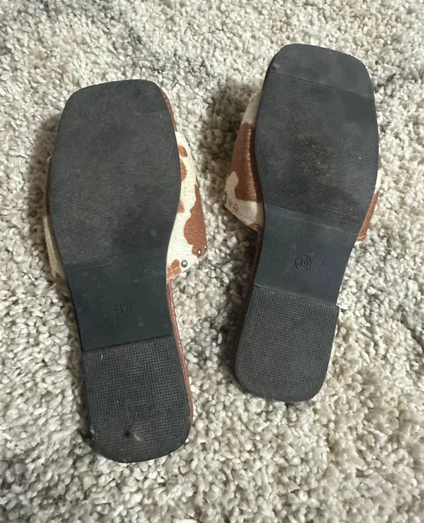 cowhide sandals Size 7.5 - Image 2