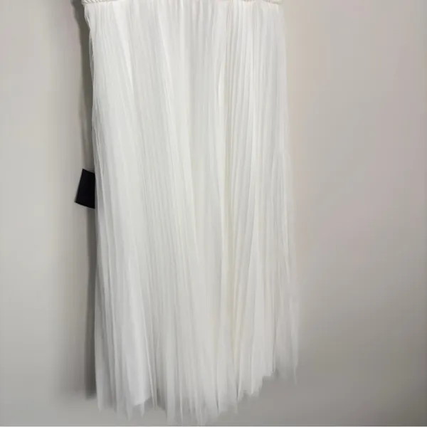 New Lulus Medium Sweet Greek Goddess‎ White Mesh Dress Romantic Cottagecore - Image 11