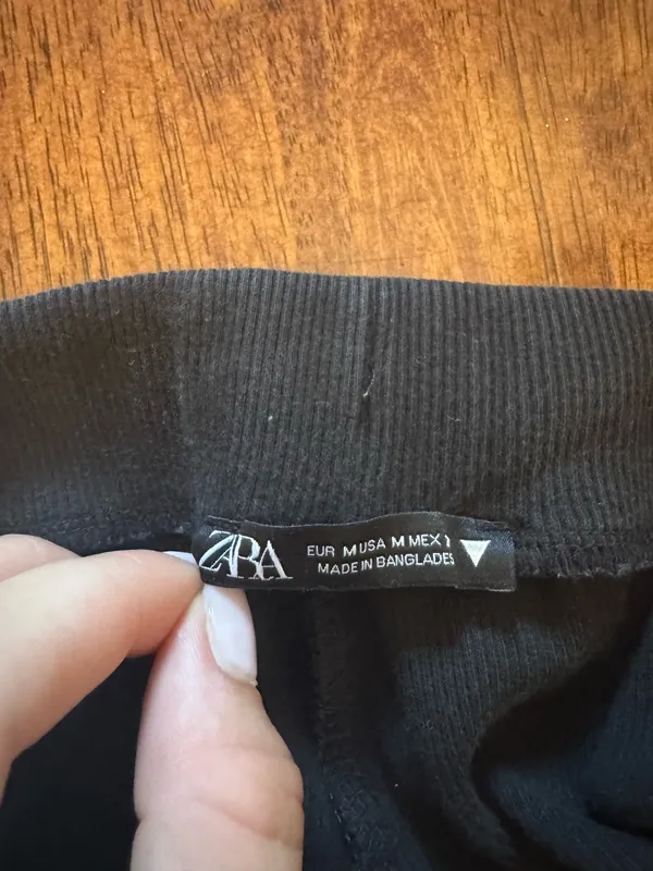 Black ZARA Ruffle Shorts - Image 3