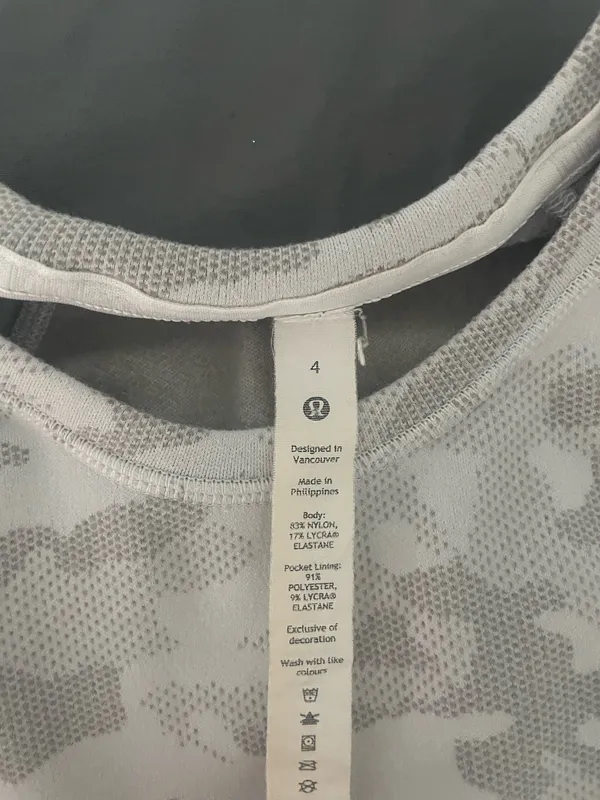 Lululemon grey camo top  - Image 3
