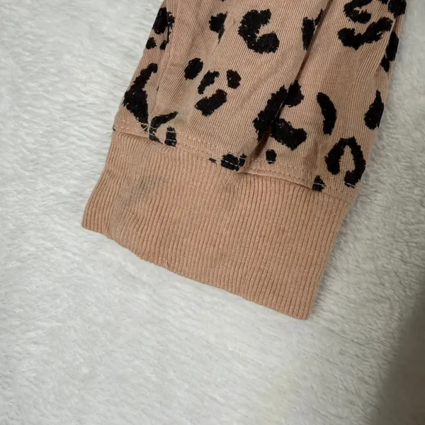 Victoria's Secret Heavenly by Womens Leopard Heart Print Pajama Top Tan Large‎ - Image 8