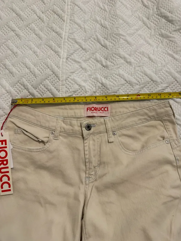 Fiorucci boot cut cream-colored denim Pants Size 29 - Image 5