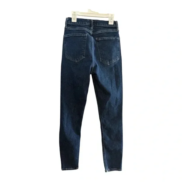 AGOLDE Nico Cabana High Rise Button Fly Dark Wash Skinny Slim Jeans Size 23 - Image 6