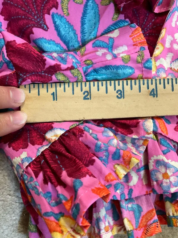 Olivaceous Romper Floral Brightly Colored - Image 7