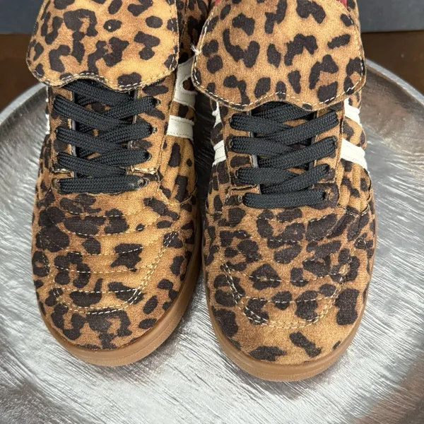 Streetwear Edgy Steve Madden Women Madrid Leopard Sneaker Size 7.5 Bujee Glam - Image 6