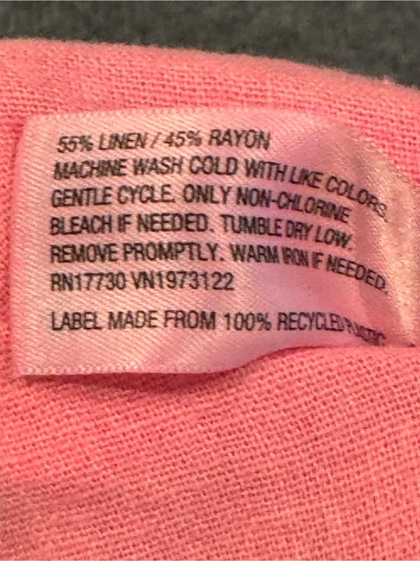 Universal Threads Pink Drawstring Linen-Blend Shorts‎ Womens Small S - Image 7