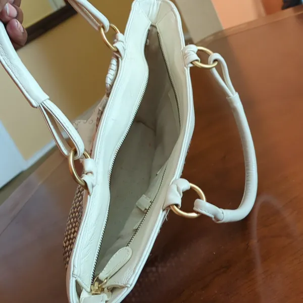 Brown/Cream Inge purse Brown - Image 10