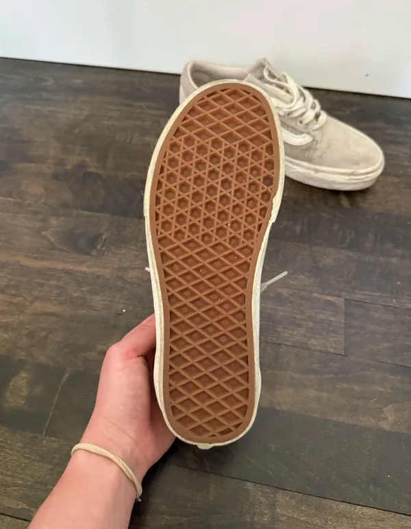 Vans Cream Sneakers - Image 3