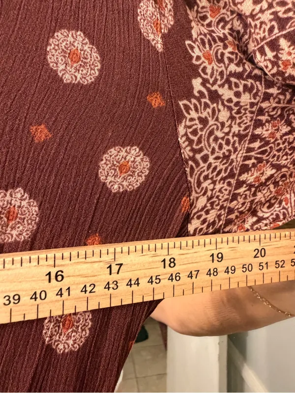 Knox Rose Brown Printed Boho Maxi Dress - Image 6