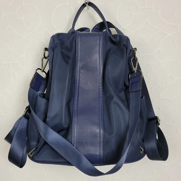 Pincnel Women Blue Backpack Waterproof Nylon Anti-theft Lightweight Shoulder Bag - Image 2