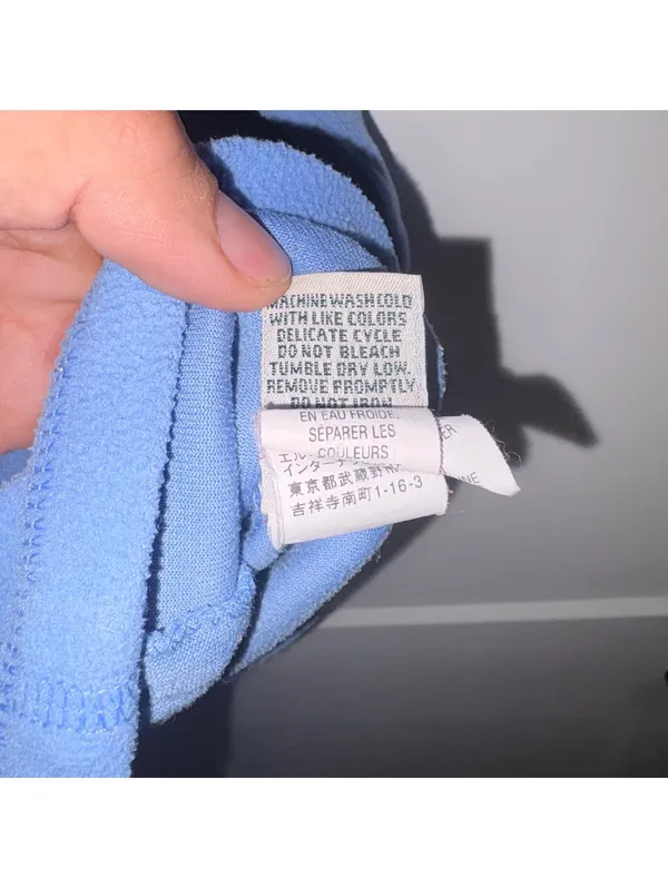 L.L.Bean $98 Woman’s S Reg light blue full zip fleece jacket Hoodie Sweatshirt - Image 6