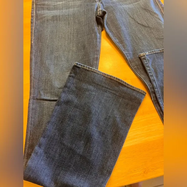 Rock & Republic Blue Flare Wide Leg Jeans - Image 6