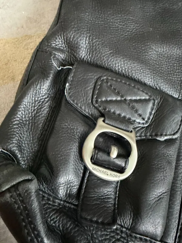 MICHAEL KORS Black Leather Satchel Shoulder Bag - Image 9