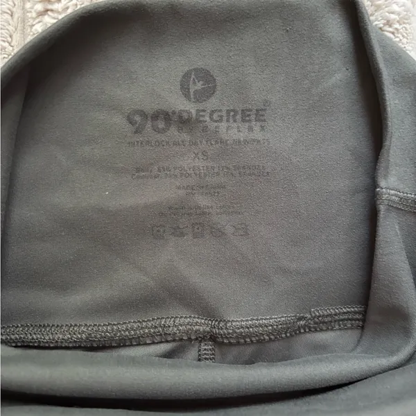 90 Degree by Reflex muted/army green flare leggings with pockets - Image 3