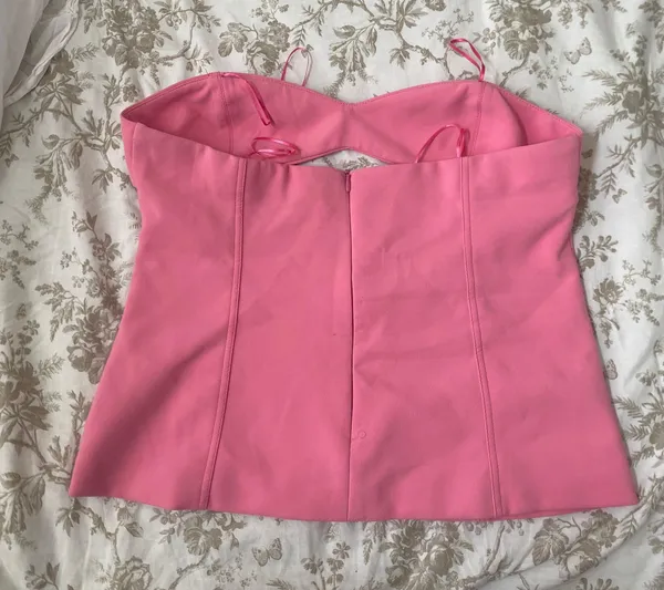 ZARA Pink Corset Top - Image 3