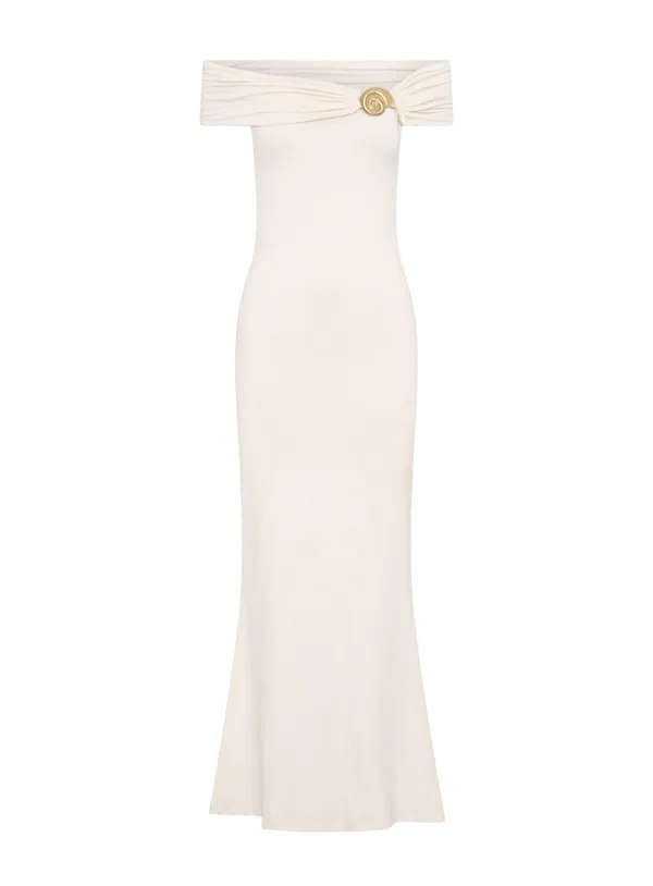 Peppermayo Ivory Maxi Dress - Image 3