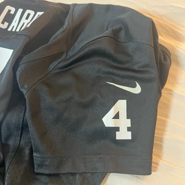 National Football League Nike Las Vegas Raiders Derek Carr Women's Game Jersey Black‎ Size Large - Image 8