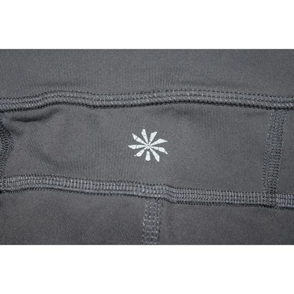 Womens Athleta Kick Booty Flare Leg Yoga Pants Leggings Gray Nylon Size Small S - Image 3