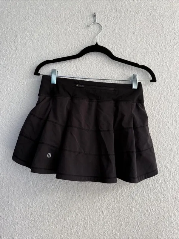 Lululemon Pace Rival Mid Rise Skirt Black Size 4 - Image 4