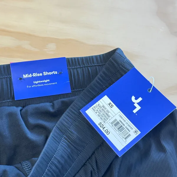 NWT JoyLab Women's Mid-Rise Ribbed Athletic Shorts‎ Black Onyx XS Athletic - Image 7