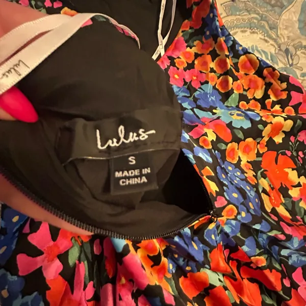 Lulus Bold Presence Floral Satin Halter Midi Dress - Size S - Image 14